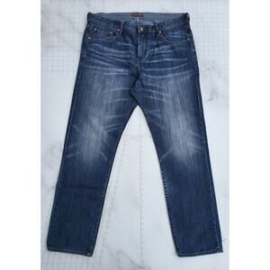 Vintage Stitch's Jeans Mens 40 Blue Pants Faded Barfly Slim Dark Faded Rinsed